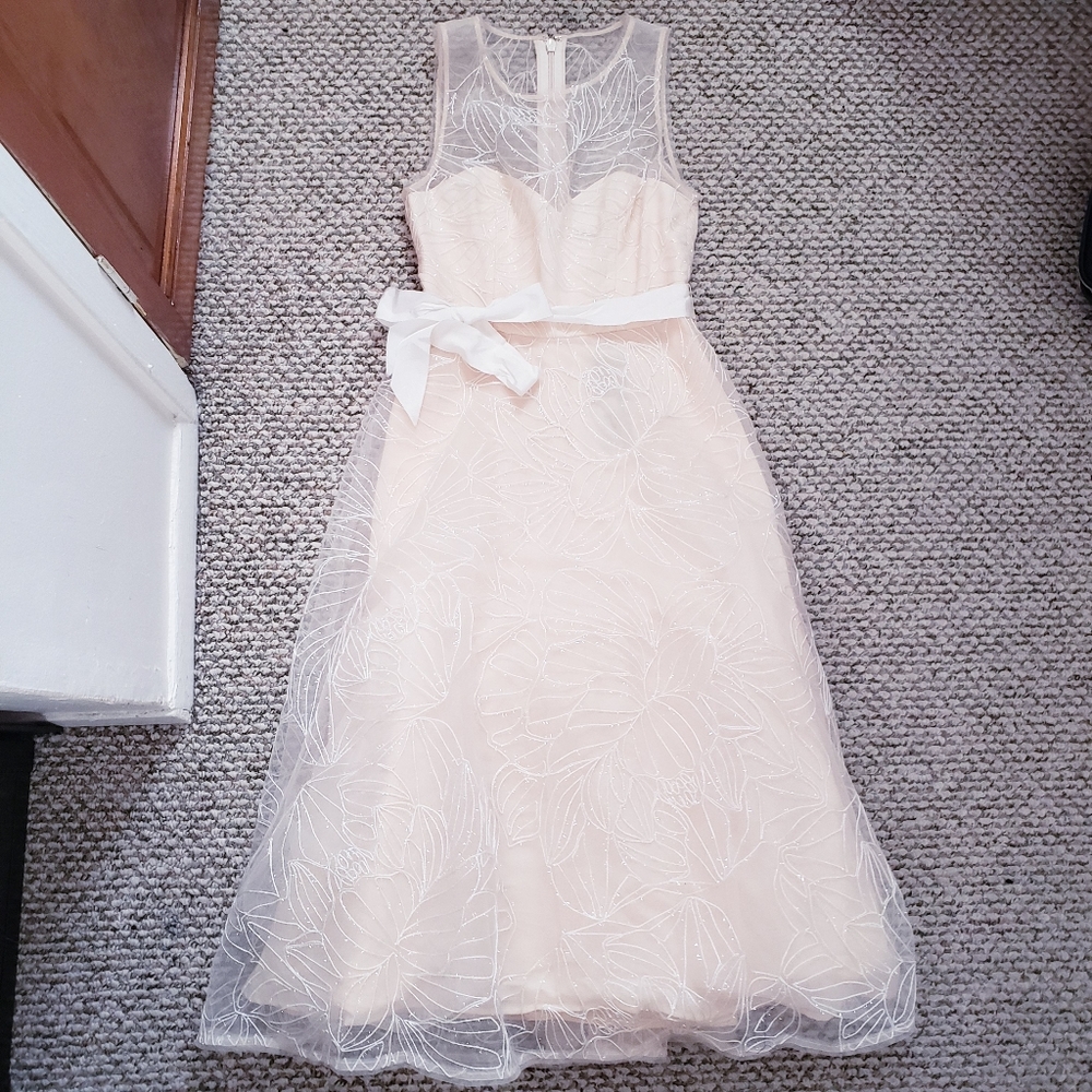 BCBG Embroidered Illusion Dress - Picture 2 of 8